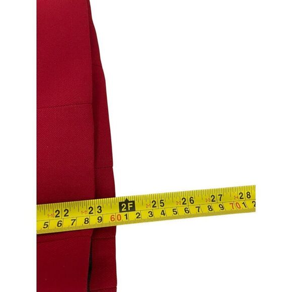 Zara Womens Mini Dress L Bright Red Voluminous Sleeveless V-Neck 2065/677 NWT - Picture 15 of 16